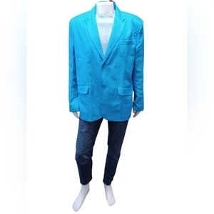 You Look Ugly Today NWT Teal Blazer Size XL